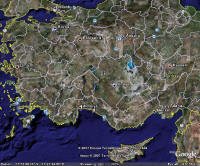 Спутниковая карта Турции